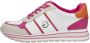 Tamaris Vegan Sneaker met Roze en Oranje Accents Multicolor Dames - Thumbnail 3