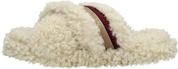 Tommy Hilfiger Sherpa Fur Home Slippers Straps