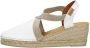 Toni Pons Tossa Dames Espadrilles Blanc Wit Leer TOSSAblanc - Thumbnail 3