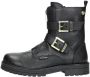 VINGINO Velia leren bikerboots zwart Meisjes Leer 28 - Thumbnail 2