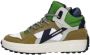 VINGINO Vito leren sneakers groen Jongens Leer Meerkleurig 36 - Thumbnail 3