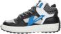 VINGINO Vito leren sneakers zwart blauw Jongens Leer Meerkleurig 36 - Thumbnail 2