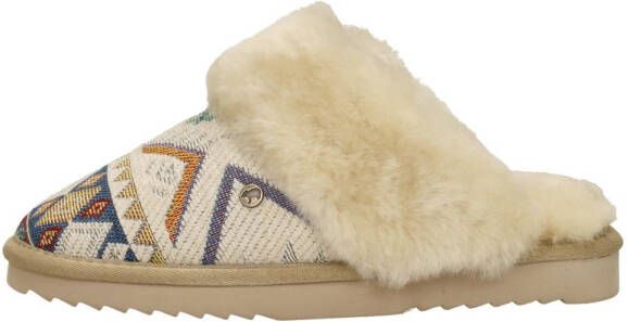 Warmbat Collie Pantoffels Open beige