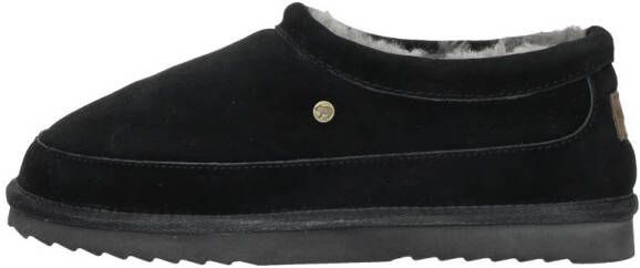 Warmbat Ebor Men Suede Black Heren Sloffen Zwart