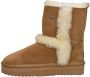 Warmbat Australia Kangaroo Plateau gevoerde suède enkelboots cognac - Thumbnail 2