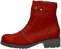 Wolky Rode Leren Veterschoenen Comfortabel Red Dames - Thumbnail 2