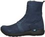 Wolky Viper Veterschoenen Hoog blauw - Thumbnail 1