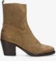 Shabbies Amsterdam Shabbies Julie Ankle Boot Enkellaarsjes Enkelboots met rits Dames Beige - Thumbnail 3