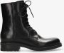 Shabbies Amsterdam Shabbies Dean Lace-up Veterboots Laarzen Met Veters Dames Zwart - Thumbnail 4