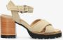 Shabbies Amsterdam Shabbies 163020155 Shs1171 Sandalen Dames Beige - Thumbnail 2