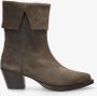 SHABBIES Enkellaarsjes Dames Lure Mid Boot Maat: 38 Materiaal: Suède Kleur: Taupe - Thumbnail 5