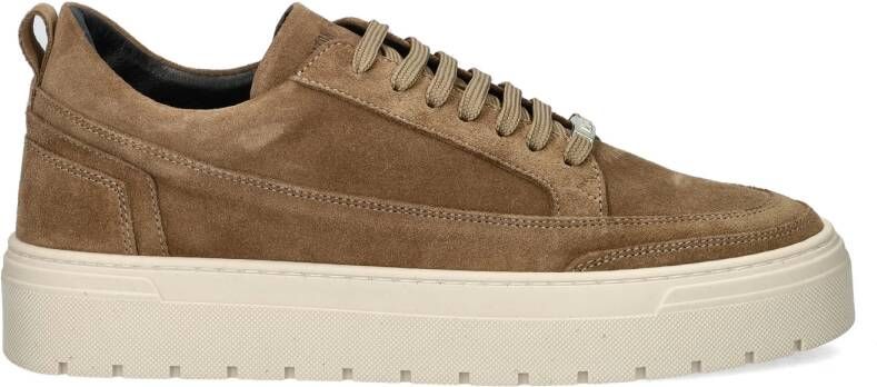 Antony Morato Flint beige sneakers Beige Suede Lage sneakers Heren