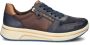 Ara Firenze comfort leren sneakers blauw bruin - Thumbnail 2