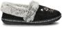 Bobs Skechers Too Cozy-Meow Pajama 33355-BLK Vrouwen Zwart Pantoffels - Thumbnail 3