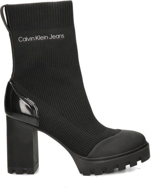 Calvin Klein Highheel-laarsjes PLATFORM KNIT SOCK KNIT WN