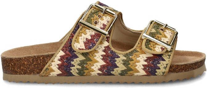 Colors of California dames slipper Beige multi