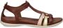 Ecco Sandalen Flash zomerschoen sandaal klittenbandschoen in metallic-look - Thumbnail 4