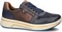 Ara Firenze comfort leren sneakers blauw bruin - Thumbnail 5