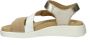 Ara Madeira leren sandalen beige goud - Thumbnail 5