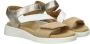 Ara Madeira leren sandalen beige goud - Thumbnail 6