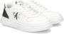 Calvin Klein Patty meisjes sneaker Wit zwart - Thumbnail 3