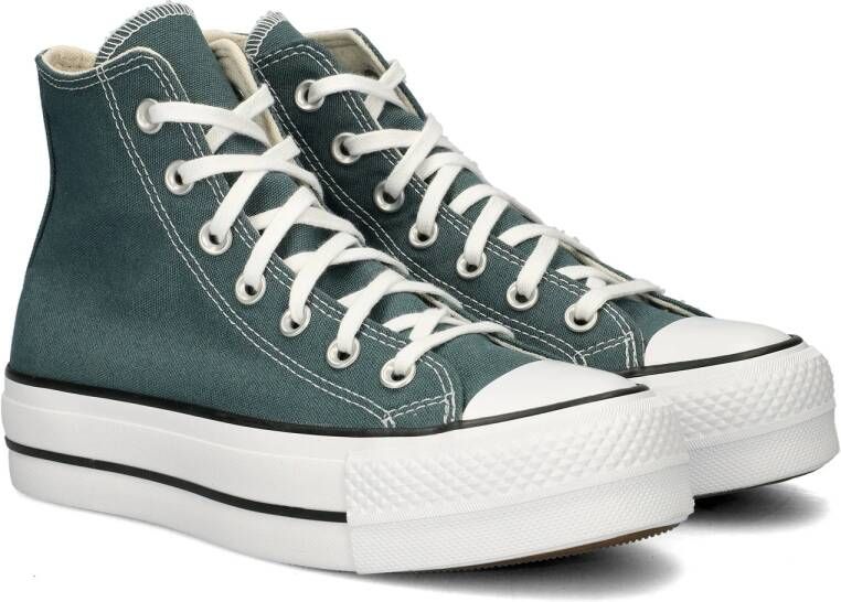 Converse Chuck Taylor All Stars Lift Hi dames sneaker Donkergroen