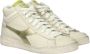 Diadora Game L High Waxed Metal Wn Sneakers Leren Sneaker Dames Wit - Thumbnail 8