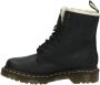 Dr Martens Dr. Martens 2179 Fur leren veterboots zwart - Thumbnail 3