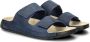 Ecco 2nd Cozmo nubuck slippers donkerblauw - Thumbnail 6