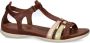 Ecco Sandalen Flash zomerschoen sandaal klittenbandschoen in metallic-look - Thumbnail 17