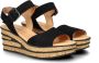 Gabor 651 Sandalen Met Sleehak Dames Zwart - Thumbnail 13