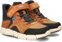 Geox J Flex sneakers cognac zwart Bruin Jongens Imitatieleer Meerkleurig 29 - Thumbnail 6