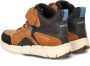 Geox J Flex sneakers cognac zwart Bruin Jongens Imitatieleer Meerkleurig 29 - Thumbnail 7