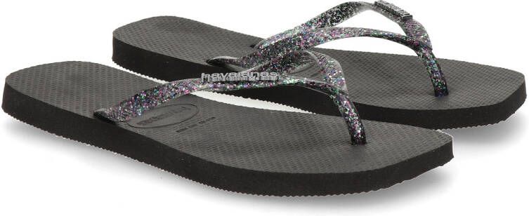 Havaianas Square Logo Metallic slippers