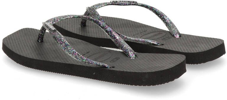 Havaianas Square Logo Metallic slippers