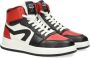 Hip leren sneakers rood wit zwart Jongens Leer Meerkleurig 39 - Thumbnail 4