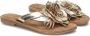 Lazamani Lily Leren Dames Slippers Gold - Thumbnail 12