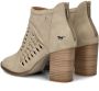 Mustang Beige geweven sandalette met rits Beige Dames - Thumbnail 13