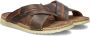 Nelson Forrest leren slippers bruin - Thumbnail 3