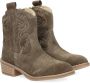 Nelson Kids suède cowboylaarzen taupe Bruin Meisjes Suede Effen 33 - Thumbnail 4