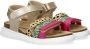 Nelson Kids leren sandalen goud groen roze Multi Meisjes Leer Meerkleurig 33 - Thumbnail 5