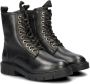 Nelson Kids leren veterboots zwart Meisjes Leer Effen 36 - Thumbnail 5