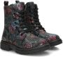 Nelson Kids veterboots zwart multi Meisjes Imitatieleer All over print 27 - Thumbnail 4