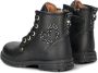 Nelson Kids leren veterboots zwart Meisjes Leer Effen 24 - Thumbnail 6