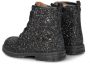 Nelson Kids leren veterboots met glitters zwart Meisjes Leer Effen 23 - Thumbnail 6