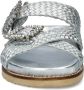 Nelson leren slippers zilver - Thumbnail 6