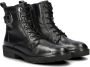 Nelson leren veterboots zwart - Thumbnail 5