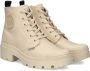 Palladium PALLABASE TWILL Volwassenen Half-hoge schoenen Wit beige - Thumbnail 10