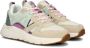 POELMAN C18582X9PSH23 Beige Pink Green Beige Mesh Lage sneakers Dames - Thumbnail 4