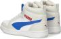 PUMA Rebound V6 Mid Jr Unisex Sneakers White-Vivid Blue-Feather Gray - Thumbnail 13